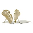thumbnail image 4 of 2Pcs Hollowed Leaf Book Ends for Shelves Metal Bookends Heavy Duty Book Stoppers, 4 of 17