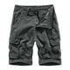 thumbnail image 1 of pstuiky Pantalones cortos de gimnasio, Pantalones cortos deportivos de verano para hombre, holgados, con múltiples bolsillos y corte holgado. Pantalones cortos de entrenamiento, 1 of 2