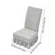 thumbnail image 3 of Funda elástica removible para silla | Funda protectora lavable antideslizante para asiento en comedor, hogar, cocina, banquetes, hotel | Terciopelo jacquard moderno | Compatible con sillas de, 3 of 6