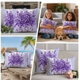 thumbnail image 5 of Eucalyptus Purple Outdoor Waterproof Pillow Covers, Stripes Bottle Flower Cactus Plant Decorative Square Throw Pillowcase Sofa Cushion Sham for Patio/Couch/Chair, 26"x26" 2 Pack, 5 of 8