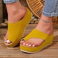 thumbnail image 2 of ibiyuan Leather Flip Flops for Women Thong Sandals for Women Non- Rubber Sole Indoor Slippers Flexible Orthofeet Shoes for Women, 2 of 8