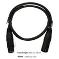 thumbnail image 4 of Xlr Cable 1m Male To Female Microphone Cord 3-pin Speaker System Mic Cable, 4 of 9