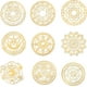 thumbnail image 1 of 9 pegatinas de geometría sagrada de 1,6 x 1,6 pulgadas, pegatinas de metal con círculo mágico, pegatinas de latón dorado, pegatinas autoadhesivas de metal dorado, 1 of 8