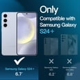 thumbnail image 2 of JETech 5 in 1 Matte Case for Samsung Galaxy S24+ / S24 Plus 5G with 2-Pack Screen Protector and Camera Lens Protector, Translucent Back Protective Phone Cover, Tempered Glass Film (Sapphire Blue), 2 of 7