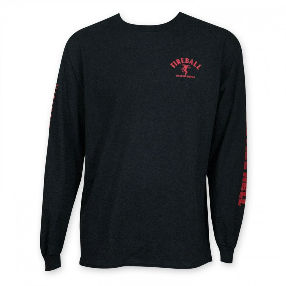 Fireball - Fireball Men's Black Long Sleeve Shirt-2XLarge - Walmart.com ...