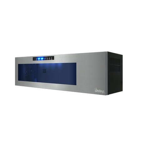 Vinotemp - Il Romanzo 6-Bottle Dual Zone Wine Cooler - Silver