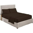 thumbnail image 4 of Luxury Bed Sheets Set - 800 Thread Count 100% Egyptian Cotton Sheets - 4 Piece Sheet Set Fits Mattress Upto 24 Inch Deep Pocket Sateen Weave for Soft Fitted Sheet - Chocolate Solid Queen Size, 4 of 7