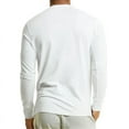 thumbnail image 3 of Men's Henley Shirts Cotton Long Sleeve Tops S-3XL Regular Big & Tall Breathable Comfy Basic Layering Top Menswear Underwear Classic Casual, 3 of 3