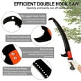 thumbnail image 2 of UBesGoo 24 Ft Manual Pole Saw, Extendable Tree Pruner Blade and Scissors Set (Orange & Black), 2 of 11