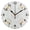 Black, variant on Daisy Polka Dots Pattern Wall Clock 10in Round Artistic Oil Painting Home Decor Desk Table Clock