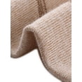 thumbnail image 5 of DARING DIVA Women's Plus Crew Neck Casual Pullover Knit Blouse Top 3X Light Brown, 5 of 6