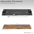 thumbnail image 4 of VIVO Universal Rustic Vintage Brown Laptop Treadmill Desk Attachment, Notebook Stand, 4 of 8