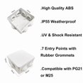thumbnail image 2 of Waterproof junction box 85x85x50mm - Outdoor DIY enclosure, 2 of 5