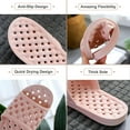 thumbnail image 5 of Shower Shoes Quick Drying Slippers for Women Men, anti slip House Shoes Cushioned Thick Sole Bathroom Slippers Indoor Outdoor Soft Platform Sandals for Living Room College Dorm Beach SPA Gym Pool, 5 of 14