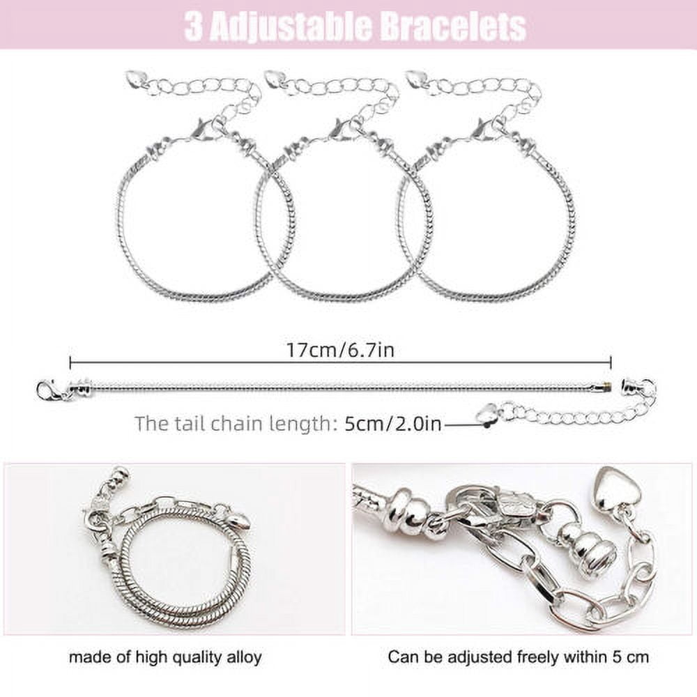 Charm Bracelet Making Kit DIY Craft Jewellery Making Beads Kids Nice Gifts Girls