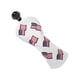 thumbnail image 5 of Fundas para cabezas de golf de cuero sintético con cuello largo y duraderas para híbridos de madera. Blanco 3 5, 5 of 9