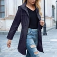 thumbnail image 6 of DDAPJ pyju Women Lightweight Waterproof Rain Jacket,Outdoor Hooded Windbreaker Mid-length Elastic Waist Raincoats Drawstring Zip up Travel Coats with Pockets, 6 of 8