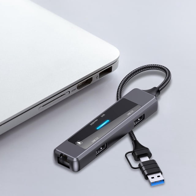 Hub USB C 5 en 1 Hugo Estación de Acoplamiento USB C Splitter Práctico