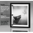 thumbnail image 3 of Americanflat 16X20 Poster Frame in Black with 14X17" Mat - Composite Wood with Polished Plexiglass - Horizontal and Vertical Formats for Wall with Hanging Hardware Included, 3 of 5