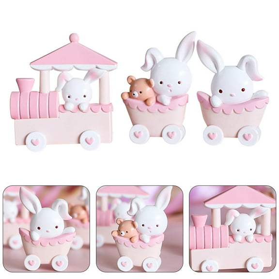 PBPBOX Bunny Cake Topper Set Assorted Color 1 Set