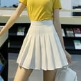 thumbnail image 4 of Jupe Plissée Mini pour Femmes Taille Haute Jupe Ajustée Jupe Plissée d'Été, 4 of 7