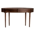 thumbnail image 5 of Baxton Studio Linore Fluted Wood Console Table 2-Drawer Oval Accent Table, 5 of 10