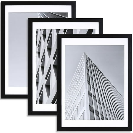 ELSKER&HOME 18x24 Poster Frame Black 3 Pack  Display Pictures 16x20 with Mat or 18x24 Photos without Mat