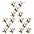 thumbnail image 2 of Kearding 5X flor artificial planta falsa decoración de la boda mano de obra tamaño compacto atractivo arreglo duradero jardín rosa Type1 NO1, 2 of 6