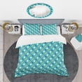 thumbnail image 2 of Designart 'Retro Pattern Abstract Design XV' Mid-Century Modern Duvet Cover Set, 2 of 4