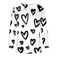 thumbnail image 3 of Long Sleeve Shirts for Women Crewneck Casual T Shirts Tops Blouse Loose Comfy Pullover Tunic Tee Tops Fashion Clothes, 3 of 4