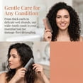 thumbnail image 4 of Wide Tooth Detangling Comb for Curly & Wet Hair – 1-Pack No Handle Styling Brush, Acetate Fiber Shampoo Comb, 4 of 7