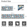 thumbnail image 3 of Yayeee Faucet Mat for Kitchen Sink 30" Diatomite Long Splash Guard Pad, Blue Cute Train Pattern, 2 Pack, 3 of 7