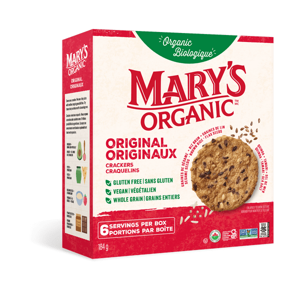 Mary's Organic Original Crackers, 184g