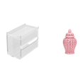 thumbnail image 1 of Dispensador de pañuelos de acrílica moderna, jarrón de pared con tapa para arreglos florales y decoración de fiestas, 1 of 8