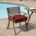 thumbnail image 3 of ARDEN Foam Outdoor Seat Cushions (2-Pack), 19 x 19, Premium High-Density Foam, Never Flattens, Weather-Proof for Outdoor Chairs Ruby Red Leala, 3 of 13