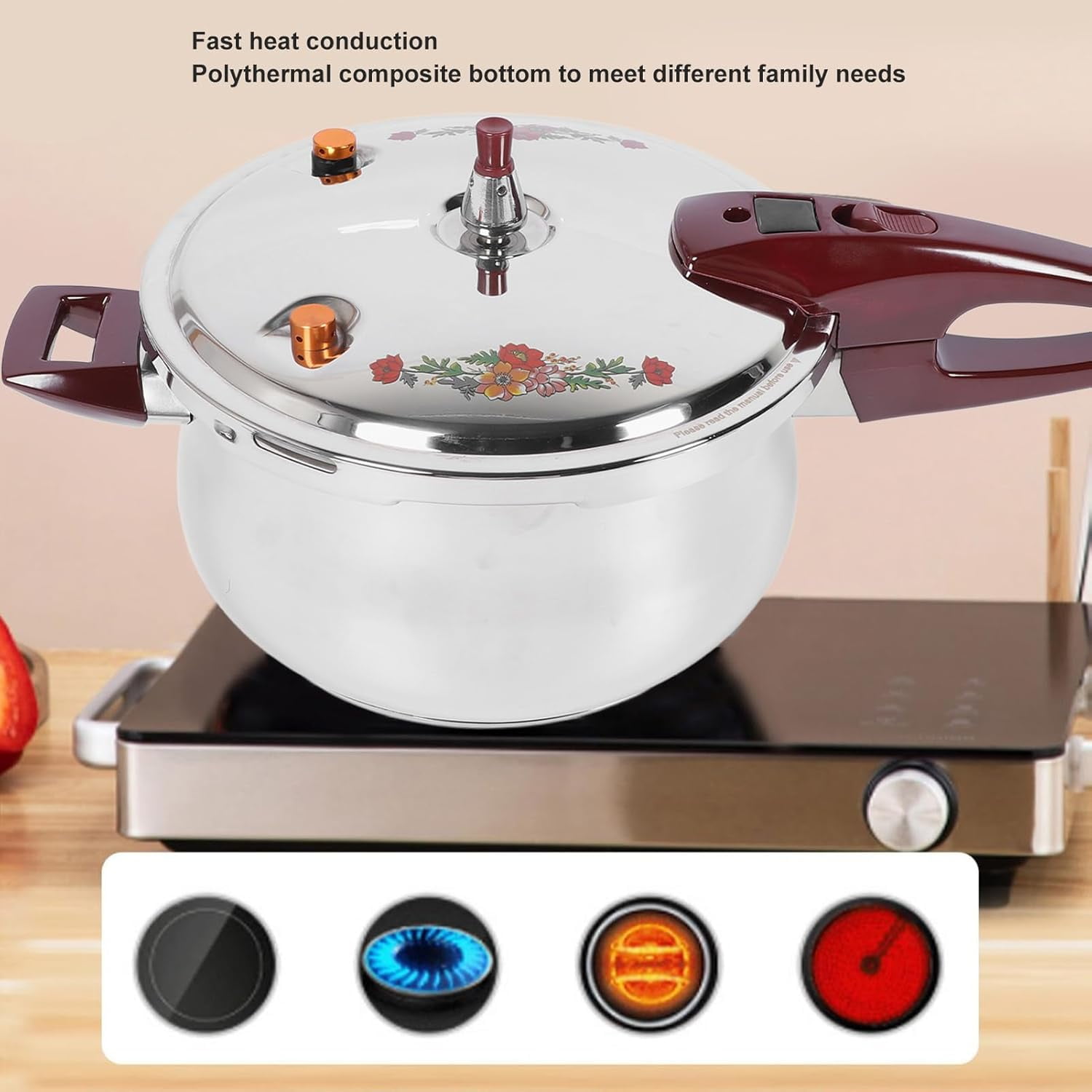 Pressure cooker for electric stove sale