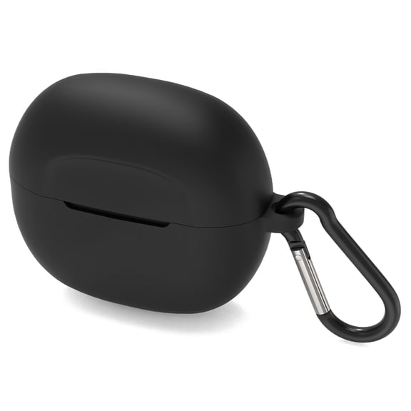 Geekria Silicone Case Cover Compatible with Skullcandy Rail True Wireless Earbuds, Protective Earphones Skin with Keychain Hook, Charging Port Accessible
