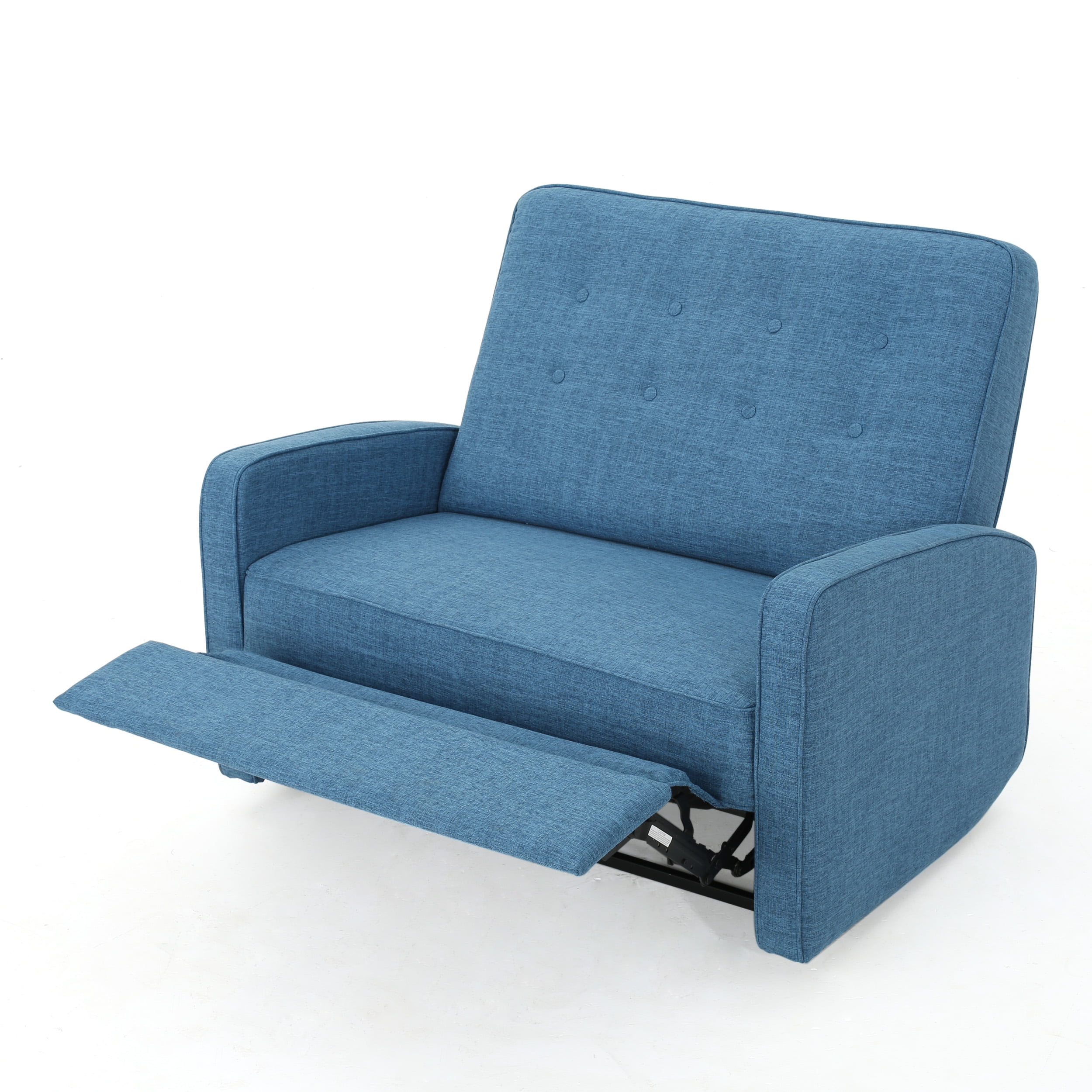 Euroco Manual Recliner Chair in Chic Fabric, Oversized Lounge Chair with Side Lever for Adjustable Backrest – Sturdy Frame, Plush Cushions, Living Room & Bedroom Use