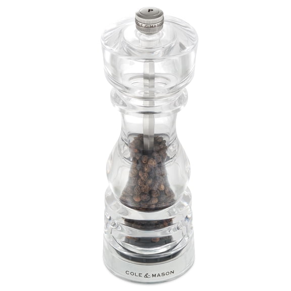 Cole & Mason London Acrylic Pepper Mill 7"