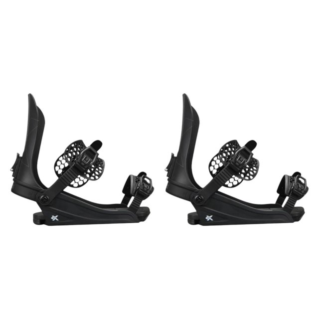 Fijaciones de snowboard para adultos, suministros ajustables, fáciles de usar, equipo para principiantes M negro