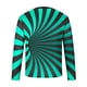 thumbnail image 5 of Blusas y camisas de manga larga con cuello redondo para hombre, estilo casual, cuello redondo, manga larga, camiseta estampada de Halloween, blusa de poliéster para hombre., 5 of 5