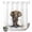 elephantKD0682, variant on No Hook Shower Curtain with Built-in Rings - Vintage Boho Tribal Washable Waterproof Fabric Bathroom Curtains for Hotel,Rentals, 72X 96 Inch Extra Long , Elephants Ivory Chocolate Brown