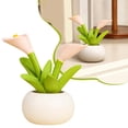 thumbnail image 2 of 1Pc Cute Desk Accessories Mini Fake Plant, Kawaii Resin Lucky Sprout Figurine with Smile Face Pot, Aesthetic Office Decor Cubicle Bookshelf Knick Knack, 2 of 9