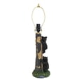 thumbnail image 4 of Pack Of 2 Rustic Black Bear Cubs Climbing Tree Ladder Table Lamp With Shade, 4 of 9