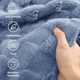 thumbnail image 4 of Manta Bedsure Ashley Blue Twin XL, 168 x 229 cm, forro polar suave, 4 of 8