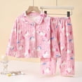 thumbnail image 2 of Paguaki Kid Pajamas Girls Pajamas Set Long Sleeve PJs Pajamas, 2 of 5