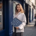 thumbnail image 6 of FORMRS 15-15.6 inch Laptop Sleeve Case Soft Carrying Quilted Computer Bag Cover, White Floral Pattern, 6 of 7