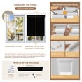 thumbnail image 5 of ZimJAHO Cordless Blackout Roller Shades for Windows, 100% Light Blocking Window Blinds, No Drill & Easy Install, for Bedroom, Living Room, Kitchen, Home and Office - Black, 27"W x 72"H, 5 of 7
