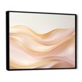 thumbnail image 2 of Designart "Fusion Of Gold And Pink Serene Waves I" Abstract Shapes Floater Framed Wall Art Prints, 2 of 5