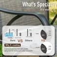 thumbnail image 5 of Summit Living Outdoor Metal Swivel Bar Stools Set of 2,Patio Bar Counter Height Bistro Chairs,Black&Grey, 5 of 9